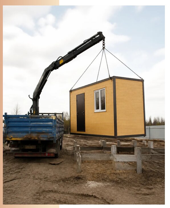 Доставка бытовок и блок-контейнеров заказчикам в Волгодонске